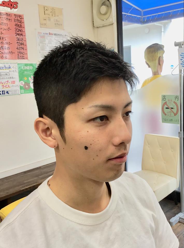 メンズ 髪型 5センチ