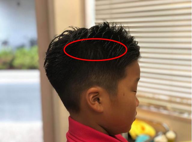 小学4年生3ミリ震災刈りの画像