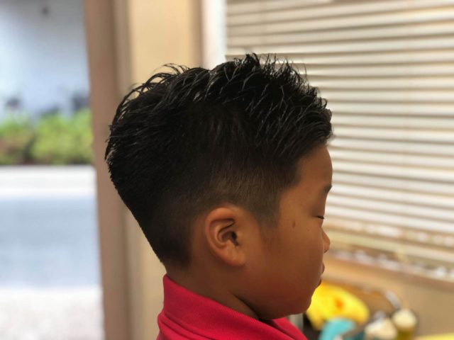 小学4年生3ミリ震災刈りの画像