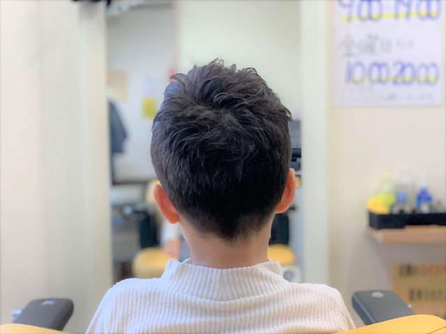 子どもの刈り上げ画像