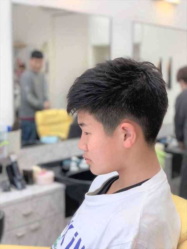 中学生男子の髪型画像