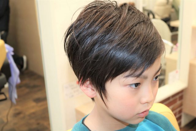 男の子の髪型の画像