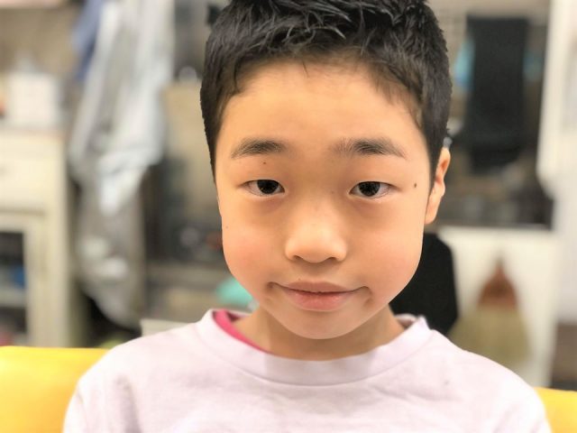 男の子の髪型の画像